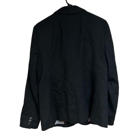 J Crew Women's Black Wool Blazer Career Office Professional Preppy Smart Size 10 - Picture 6 of 6